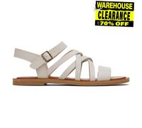 TOMS Sandales décontractées à lanières Sephina pour femme - Blanc cassé, Beige, 36.5 EU