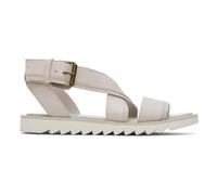 Toms Sidney Fileté Chic Mode Réateur Cuir Femmes Sandales Gris
