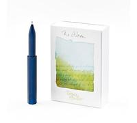 Tom's Studio The Wren - Stylo d'écriture rechargeable quotidien (minuit) | Pointe japonaise (0,3-0,5 mm) | Aluminium anodisé | Comprend un réservoir d'encre et 3 ml d'encre minuit | Cadeau compact