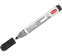 Tom's TO-266 Marqueur gomme noir à pointe ronde - Idéal pour créer des notes et des dessins percutants sur les tableaux blancs - Haute qualité et couleurs intenses