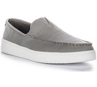 Toms Travel Lite Recyclé Léger En Coton Mocassin À Enfiler Gris Hommes UK 7 - 12