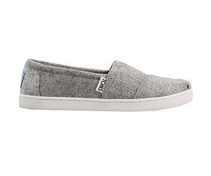 TOMS Unisex Kid's Tiny Alpargata Loafer Flat, Drizzle Grey, 22 EU