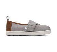 TOMS Garçon Unisex Kinder Tiny Alpargata Semelle de Mocassin, Gris Bruyant, 26 EU