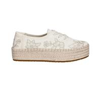 Toms - Valencia Espadrille Plateforme à Lacets - Femme - Chaussures - Beige - Taille: 41 EU