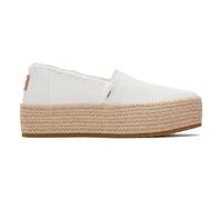 TOMS Femme Valencia Plate-Forme, Blanc, 36 EU