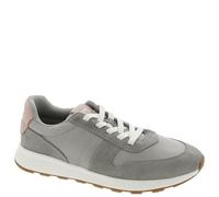 TOMS Verona Mid Leather Bottes pour femme Noir, Sergé vintage en daim gris hydrofuge, 36.5 EU