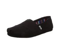 TOMS Womens All Black Canvas Classic Espadrilles-UK 3.5 / EU 36