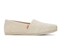 TOMS Femme Alpargata, Natural Undyed Metallic Linen Stripe, 38.5 EU