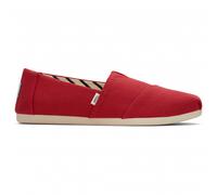 TOMS Femme Alpargata en Coton recyclé Mocassin Plat, Rouge, 38 EU