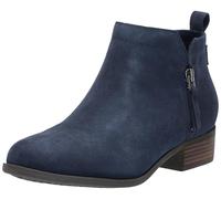 TOMS Femme Dahlia Bottine, Toile Heritage en Daim Bleu Marine, 42 EU