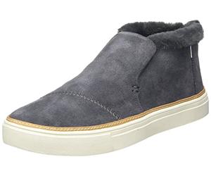 TOMS Womens Grey Suede Paxton Shoes-UK 3