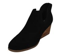 TOMS Women's Gwen Ankle Boot, Daim noir, 35.5 EU