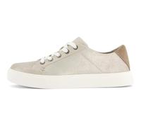 TOMS Women's Kameron Lace Up Sneaker, Champagne Metallic Suede Suede, 39 EU
