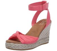 TOMS Women's Marisela Wedge Sandal, Shell Pink Slubby Woven, 41 EU