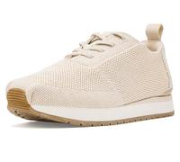 TOMS Women's Resident Plus Lace Up Sneaker, Natural Metallic Engineered Knit, 38 EU