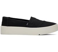 TOMS Women's Verona Slip on Sneaker, Black Heritage Canvas, 39 EU