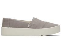TOMS Women's Verona Slip on Sneaker, Morning Dove Heritage Canvas, 38 EU