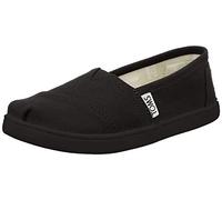 TOMS YOUTH ALPARGATA Black Canvas UK12.5