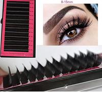 Tomsey® Boîte d'extensions de faux cils semi-permanents de tailles différentes - 4 tailles dans un plateau (0,20 mm, J Curl)