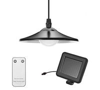 Tomshine Lampe Solaire Exterieur Lustre, 5500-6000K à Intensité Variable Suspension Lumiere Solaire avec Télécommande,2200 mAh, Suspension Retro Étanche IP65 pour Terrasse, Jardin (4 LED)