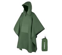 TOMSHOO Imperméable à Capuche Homme 3 en 1 Multifonction Cape de Pluie pour Cyclisme, Camping, Randonnée