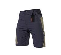 TOMSHOO Short de VTT pour Homme avec Rembourrage 3D et 4 Poches pour Sports de Plein air et Cyclisme