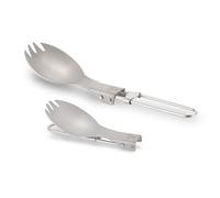 Tomshoo Titane Pliant Spork Camping En Plein Air RandonnéE Sac à Dos DîNer Spork Ustensile Vaisselle