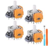TOMSIN Lot de 4 joysticks de rechange pour contrôleur Switch Pro, module de capteur analogique 3D à effet Hall pour Switch Pro Conrtoller, kit de réparation de joysticks pour manette Swtich Pro