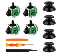 TOMSIN TMR Lot de 4 joysticks électromagnétiques de rechange pour manette de PlayStation 5, kit de réparation anti-dérive pour manette de PS5 (vert)