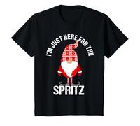 Tomte Santa Nain de Noël scandinave Spritz Cookies T-Shirt, Enfant, Noir, 3 Ans