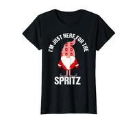 Tomte Santa Nain de Noël scandinave Spritz Cookies T-Shirt, Femme, Noir, M