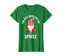 Tomte Santa Nain de Noël scandinave Spritz Cookies T-Shirt, Femme, Vert Kelly, M