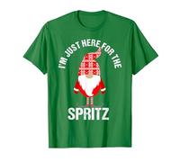 Tomte Santa Nain de Noël scandinave Spritz Cookies T-Shirt, Homme, Vert Kelly, M