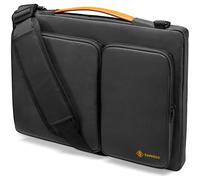 tomtoc 13,5' Housse Sac à Bandoulière Ordinateur Portable pour 13.3' MacBook Air avant 2018, 13' MacBook Pro 2012-2015, 12,9' iPad Pro, 13.5' Surface Laptop Studio/Surface Laptop, HP 14S-dq0000, Noir