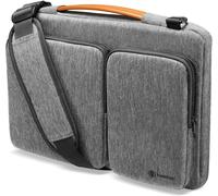 tomtoc 15,4 Housse Sac à Bandoulière Ordinateur pour MacBook Pro 16 Pouces, Ancien MacBook Pro 15, Serviette de Protection pour Microsoft Surface Book 3/2, Dell XPS 15, Sacoche dAccessoire, Gris Gris