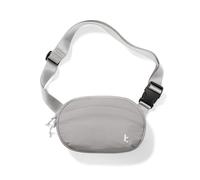 tomtoc Banane Femmes avec Protection RFID, 1,5 L Petit Bandoulière, Poitrine Léger et Imperméable pour Quotidien, Voyage Portable, Gris, Idéal pour Cadeau Noel
