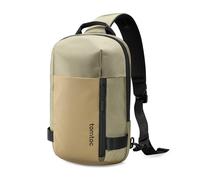 tomtoc Compact EDC Sling Bag Homme pour iPad et Tablettes jusqu’à 11", Kaki | Également pour 11" iPad Pro/Air M5/M4, iPad A16, Sac Bandoulière Crossbody Résistant à l’Eau, Usage Quotidien, Outdoor