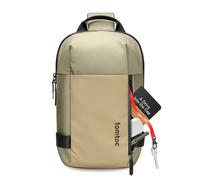 tomtoc Compact EDC Sling Bag, Sac à Bandoulière Minimaliste Crossbody pour Nintendo Switch, 2024 11" iPad Pro M4, 11" iPad Air M2, Sac à Dos Léger Résistant à l'eau pour un Usage Quotidien, Kaki/Vert