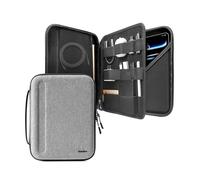 tomtoc Housse Portfolio Rigide pour Tablette 13'' iPad Air M4 2026/Pro M5 | Également pour 13'' iPad Air/Pro M5/M4/M3, iPad Pro 12,9'', Galaxy Tab 12,4'' S10+/S9+, Magic/Smart Keyboard et Apple Pencil
