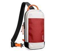 tomtoc Sac à Bandoulière Sling Bag pour Console Nintendo Switch 2, Rouge | Sacoche Protectrice avec 8 Emplacements pour Cartes de Jeu, Compartiment Chargeur et Accessoires, Voyage et Quotidien