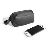 tomtoc Sac à bandoulière Sling pour Nintendo Switch/Switch modèle OLED, EDC Housse de protection circulaire Sac de transport Compatible avec 10 jeux, Switch Pro Controller