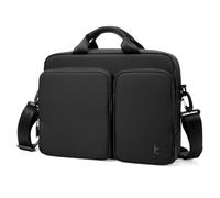 tomtoc Sacoche Ordinateur Portable Légère 15 15,6 16 Pouces, Pochette Ordinateur Imperméable pour Macbook Air/Pro M4 M3, Housse Ordinateur Professionnelle Avec Bandoulière pour Documents/Chargeur