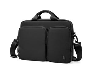 tomtoc Sacoche Ordinateur Portable Légère 15 15,6 16 Pouces, Pochette Ordinateur Imperméable pour Macbook Air/Pro M4 M3, Housse Ordinateur Professionnelle Avec Bandoulière pour Documents/Chargeur