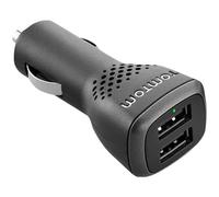 TomTom Chargeur Double Haute Vitesse 2, 4A par port pour tous les GPS TomTom et tout appareil qui charge en USB comme les smartphones ou les tablettes (Apple, Samsung, etc.)