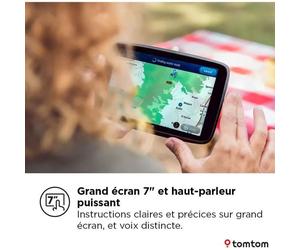 TomTom GO Camper Max 2ème génération - GPS pour camping-car, caravane et voiture - Écran tactile 7" - Points d'intérêt dédiés - Cartes Monde - Services Premium 12 mois