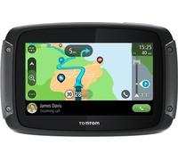 TomTom GPS Moto RIDER 550 - 4, 3 pouces, Carte Monde, TomTom Traffic, Alertes des zones de Danger, Appel Mains-Libres
