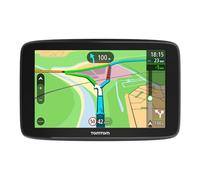 Tomtom GPS Voiture GO Basic, 6 Pouces, Info Trafic, Essai des Alertes de Zones de Danger, Cartes UE, Mise à Jour Via WiFi, Fixation Reversible Intégrée