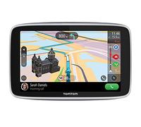 TomTom GPS Voiture GO Premium, 5 Pouces, Info Trafic, Alertes de Zones de Danger, Cartes Monde, Mise à Jour via WiFi, Appels mains-libres, Fixation Magnétique Alimentée