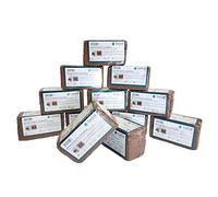 ToMTuR Brique de Fibre de Coco (démarreur de Compost) Pack de réserve XL Grand (12 pièces)