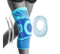 TOMUST Genouillère avec stabilisateurs latéraux et coussinet en gel rotulien - Soutien de compression ciblé pour la course, l'haltérophilie, le sport - Genouillère pour la stabilisation, les genoux